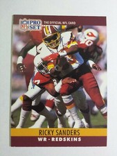 RICKY SANDERS 1990 PRO SET FOOTBALL CARD # 331 C7535