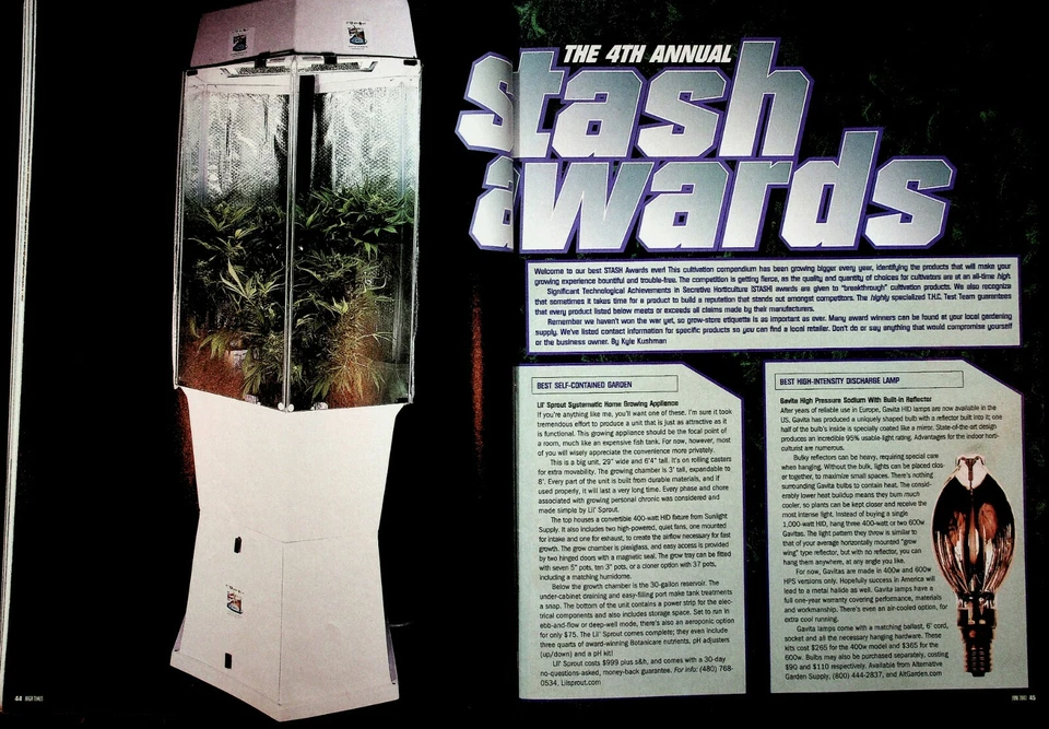 2002 June High Times Marijuana Magazine Grow Boxes Peyote Costa Rica Alex Grey Foto 3 de 4