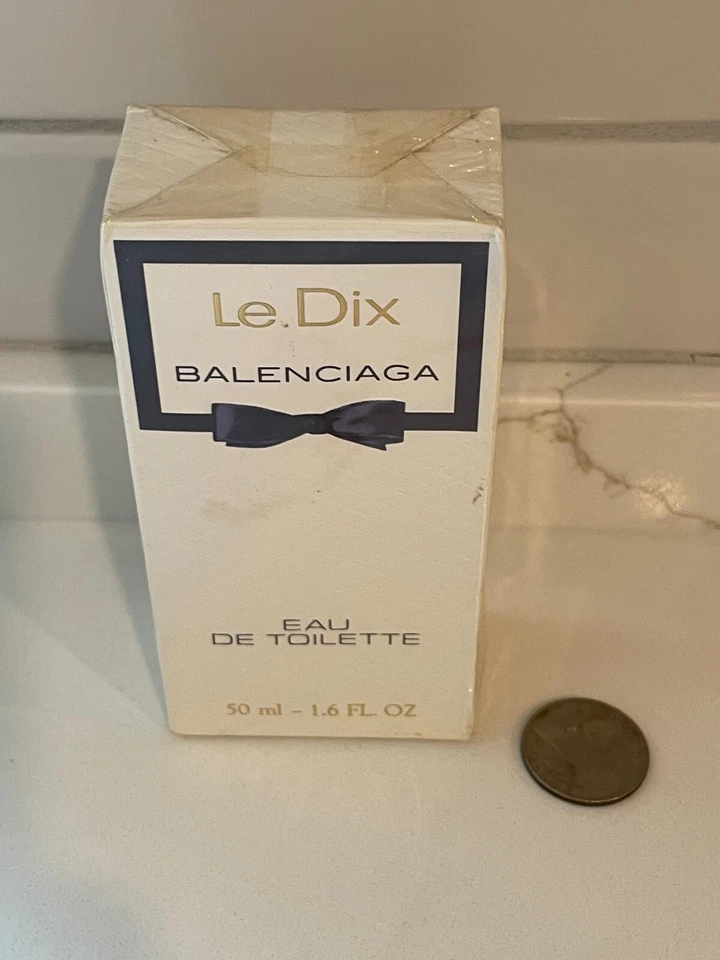 Perfume eau de toilette vintage Le Dix Balenciaga 50 ml/1,6 fl oz nuevo sellado Foto 2 de 4