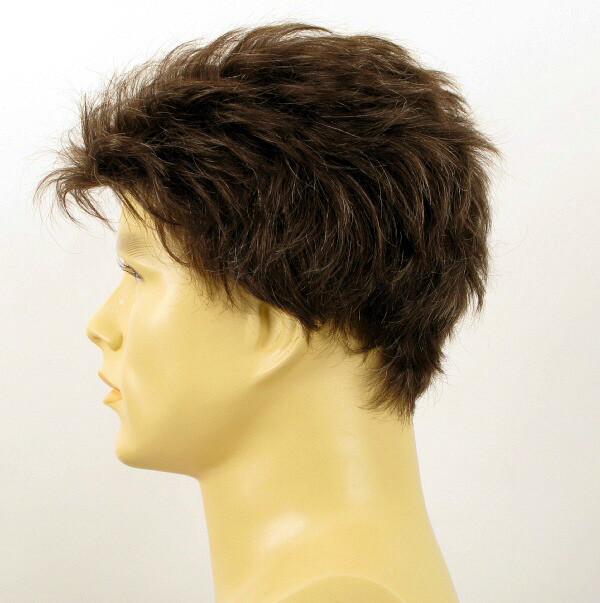 Peluca homme en cheveux naturels FRANCK pour masquer la calvitie avec élégance - 3