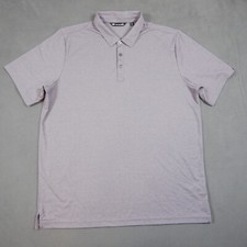 Travis Mathew Polo Shirt Mens XXL 2XL Purple Pima Cotton Golf Performance Casual