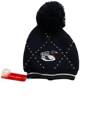 Cappello neonato unisex originale Marines con pom pom - importato taglia 46/48