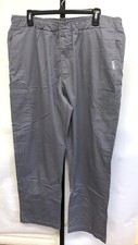 Landau Made Better Scrubs Drawstring Scrub Pants Gray Sz L Large Soft Comfort J3