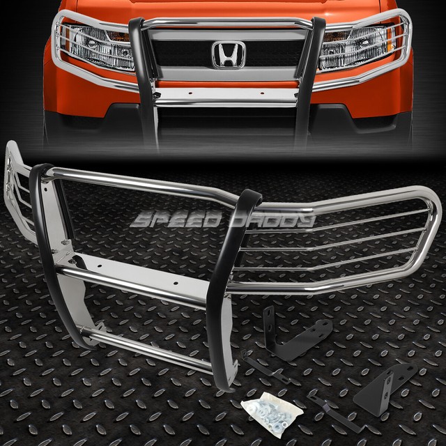 CHROME BRUSH GRILL GUARD+ROUND SMOKE FOG LIGHT FOR 0311 HONDA ELEMENT