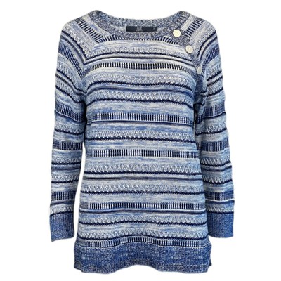 blue and white jumper womens