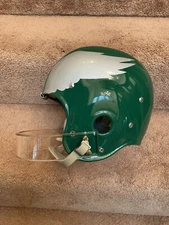Philadelphia Eagles Painted Wings RK4 Style Lucite Facemask Football Helmet