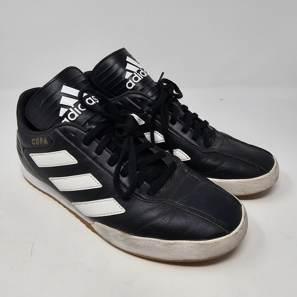 Adidas Copa Mens Size 7 Black White Gum Indoor Soccer Shoes  display picture 1