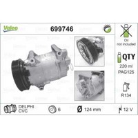 Valeo Kompressor Klimaanlage FüR Renault Grand ScéNic II Nissan Qashqai +2 I