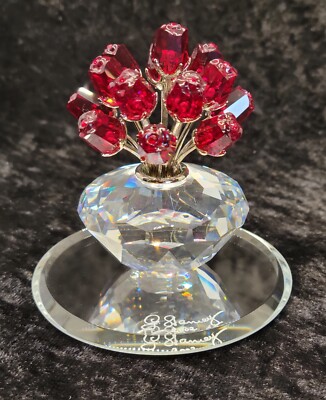 Swarovski Crystal * SCS 2002 15 Yr. Anniv. Edition - Vase of Red