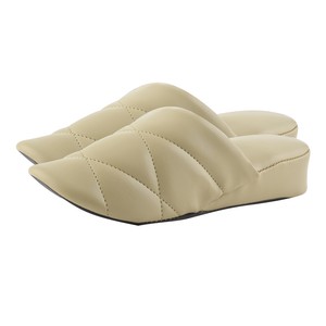 faux leather slippers