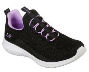 girls black skechers