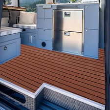 Generic Eva-Schiuma Antiscivolo Marine Matte Retrò Teak Sintetico per Barche