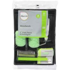 Harris Seriously Good 4'' Shed Fence & Decking Roller Kit | 5 Pieces