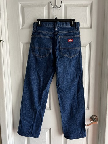 28 Dickies Rigid Denim Jeans Heavy Arbeitshose Berufskleidung Herren Dark Wash  - Bild 3 von 4