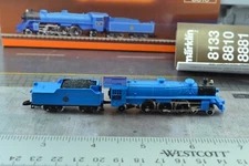 Marklin 8810 4-6-2 New Jersey Central Railroad Steam Locomotive Blue Z Scale