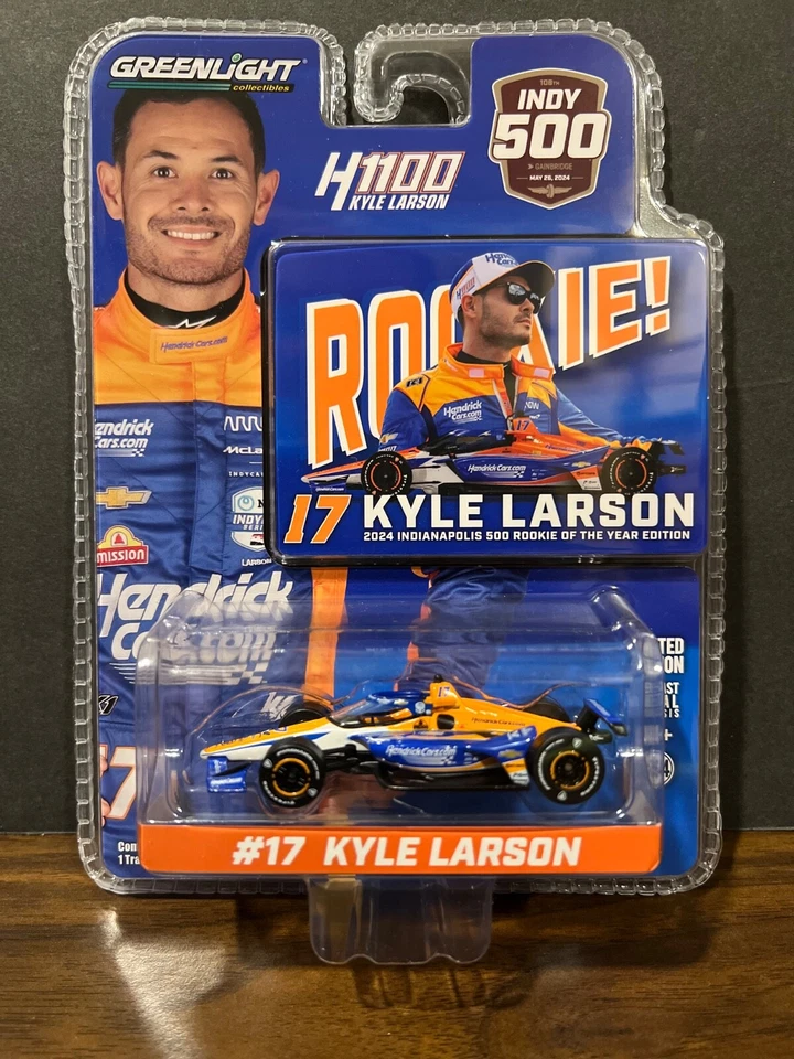 Kyle Larson 2024 #17 HendrickCars.Com INDY 500 H1100 INDY *ROOKIE* 1/64 - Image 4 of 4
