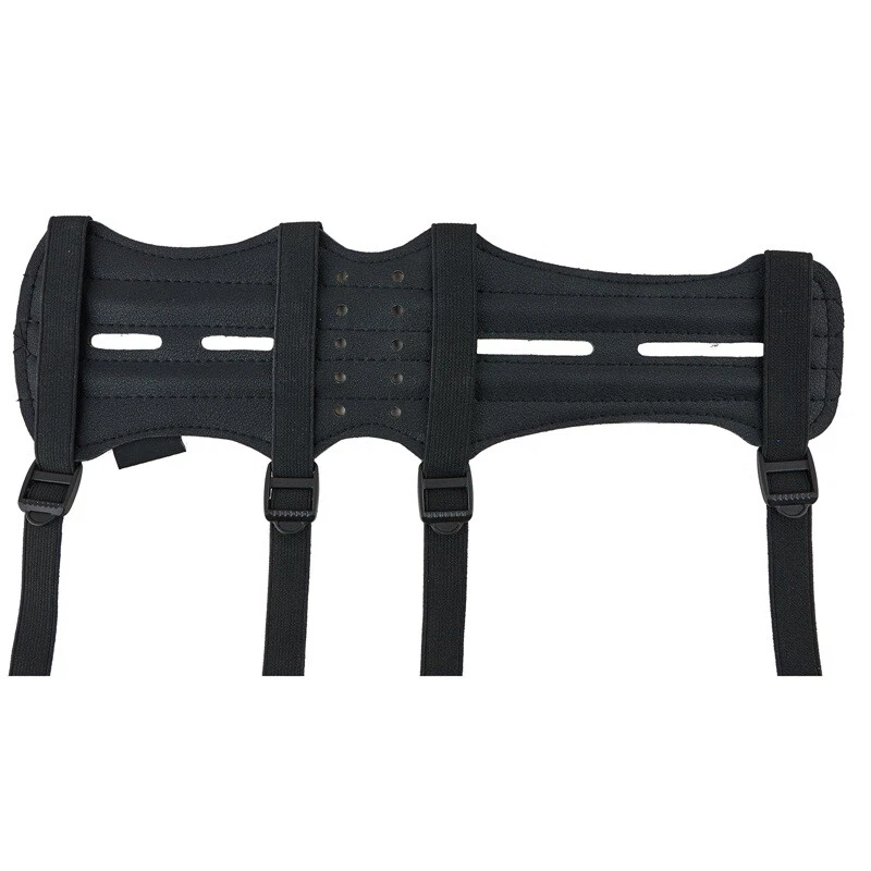 Archery Arm Guard Leather 4 Straps Compound Bow Recurve Bow Arm Protection Camo - Image 4 of 4