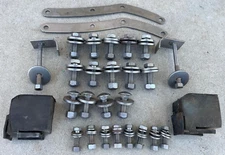 CADILLAC REAR BUMPER BRACKET NUTS BOLTS ROUND HEAD FLAT WASHERS 1968  68 OEM