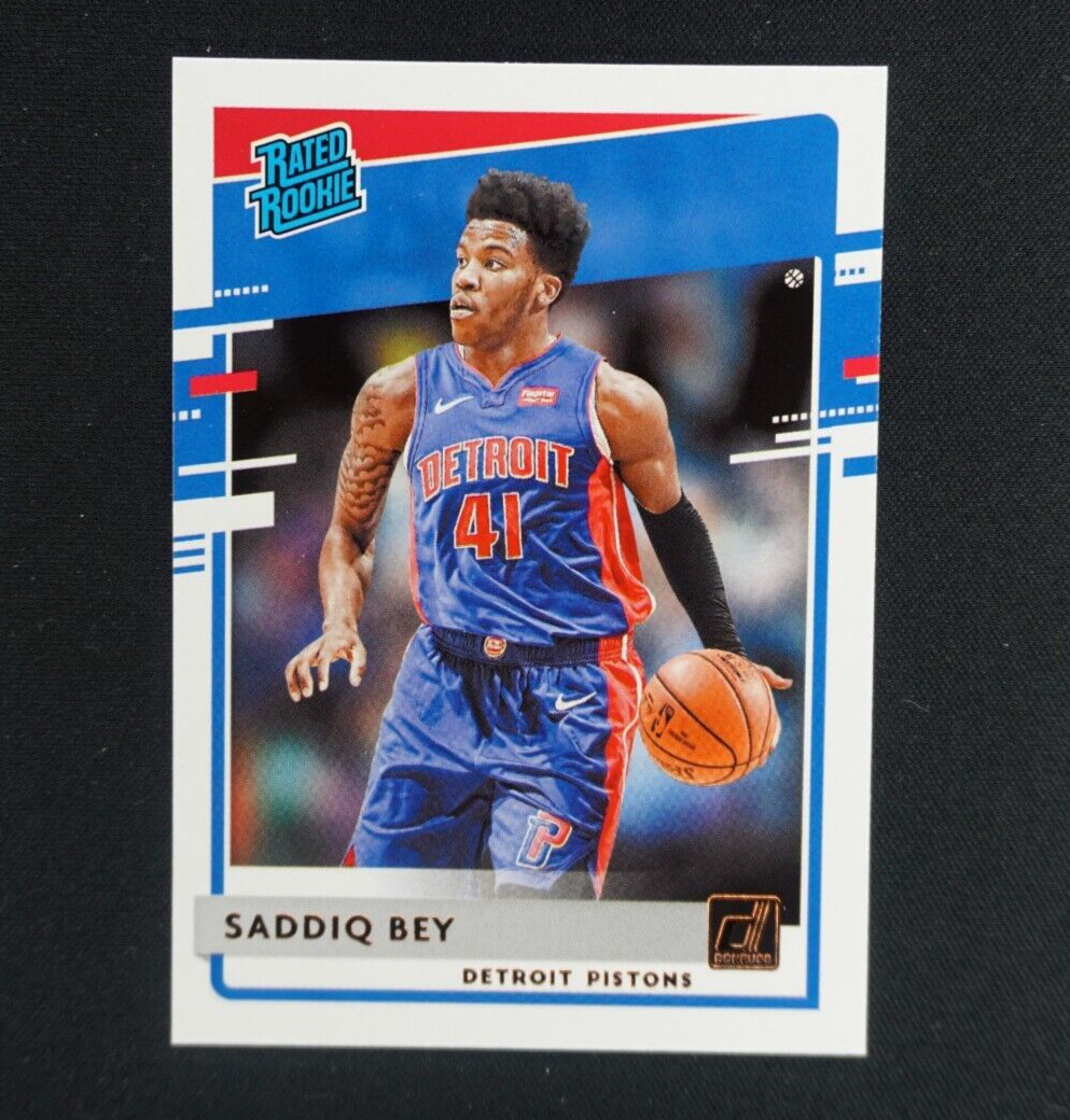 SADDIQ BEY Rated Rookie RC 2020 2021 Panini Donruss 210 Hawks