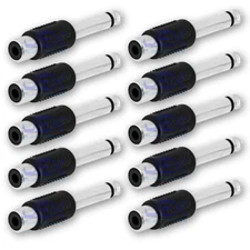 10X Female RCA/Phono to Male 1/4" 6.35mm Mono Jack Audio Adapter Connector LOT
