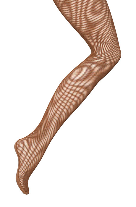 Ladies Toast Dark Tan Thick Fishnet Dance Tap Ballet Tights By