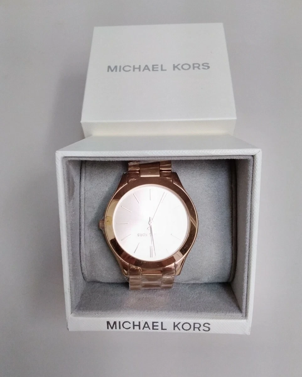 Oversized Slim Runway Rose Gold-Tone Watch