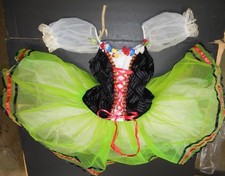 NWOT Germanic Short tutu Ballet Costume Lime Petite Adult w/ Headpiece Austrian