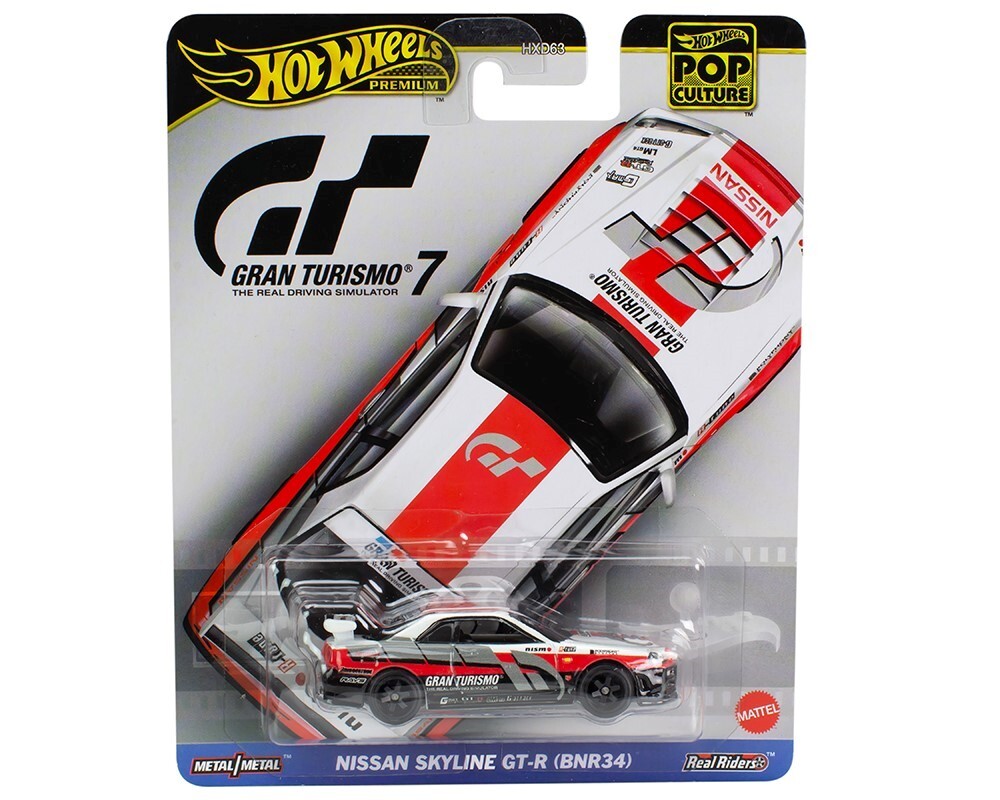 Hot Wheels 1:64 Pop Culture Nissan Skyline GTR BNR34 Gran Turismo