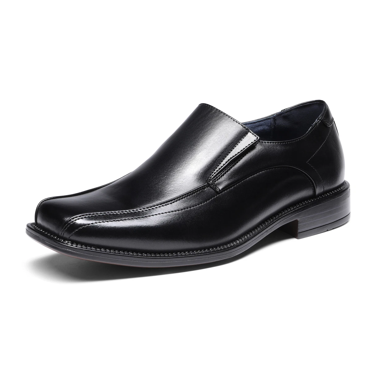 Mens wide slip on dress best sale shoes
