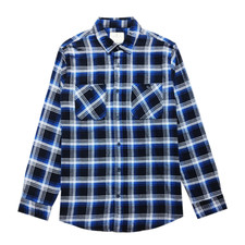 Mens Checkered Flannel Lumberjack Casual Work Cotton Long Sleeve Checkered Shirt