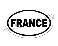  Oval Car Magnet France Magnetic Bumper Sticker