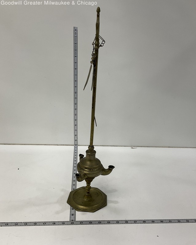 Vintage Brass Oil Lamp