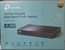 TP-Link TLSG1210MPE 10-Port Gigabit Easy Smart Switch 8-Port PoE - NEW IN BOX
