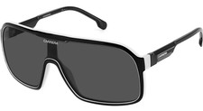 Carrera Men  s Mask Style Black White / Grey lens Sunglasses 1046/S 080S