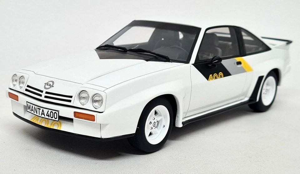 Otto 1/18 - Opel Manta B 400 White 1982 Resin Scale Model Car - Image 3 of 4