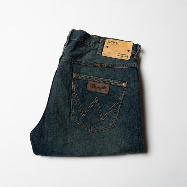 Men Wrangler Jeans Navy Denim 36 / XL / 50