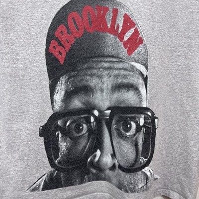 Vintage Nike Spike Lee Big Face T Shirt XXL Can t Can Brooklyn 2XL Grey Rare