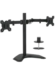 Dual Monitor Stand for 19"-32" Screens MOUNT-IT! MI-2781B NIB