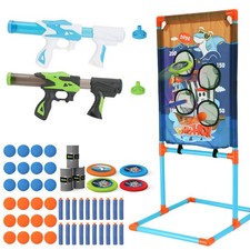 Shooting Games Toy with Player Air , Shooting Target, 24 Foam Balls, Foam Dar...