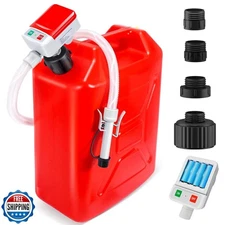 Automatic Fuel Transfer Pump with Auto-Stop, 3.2 GPM Fuel Transfer Pump Batte