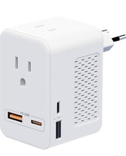 6 in 1 Travel Adapter Converter 220V to 110V US Plug Universal USB Charger