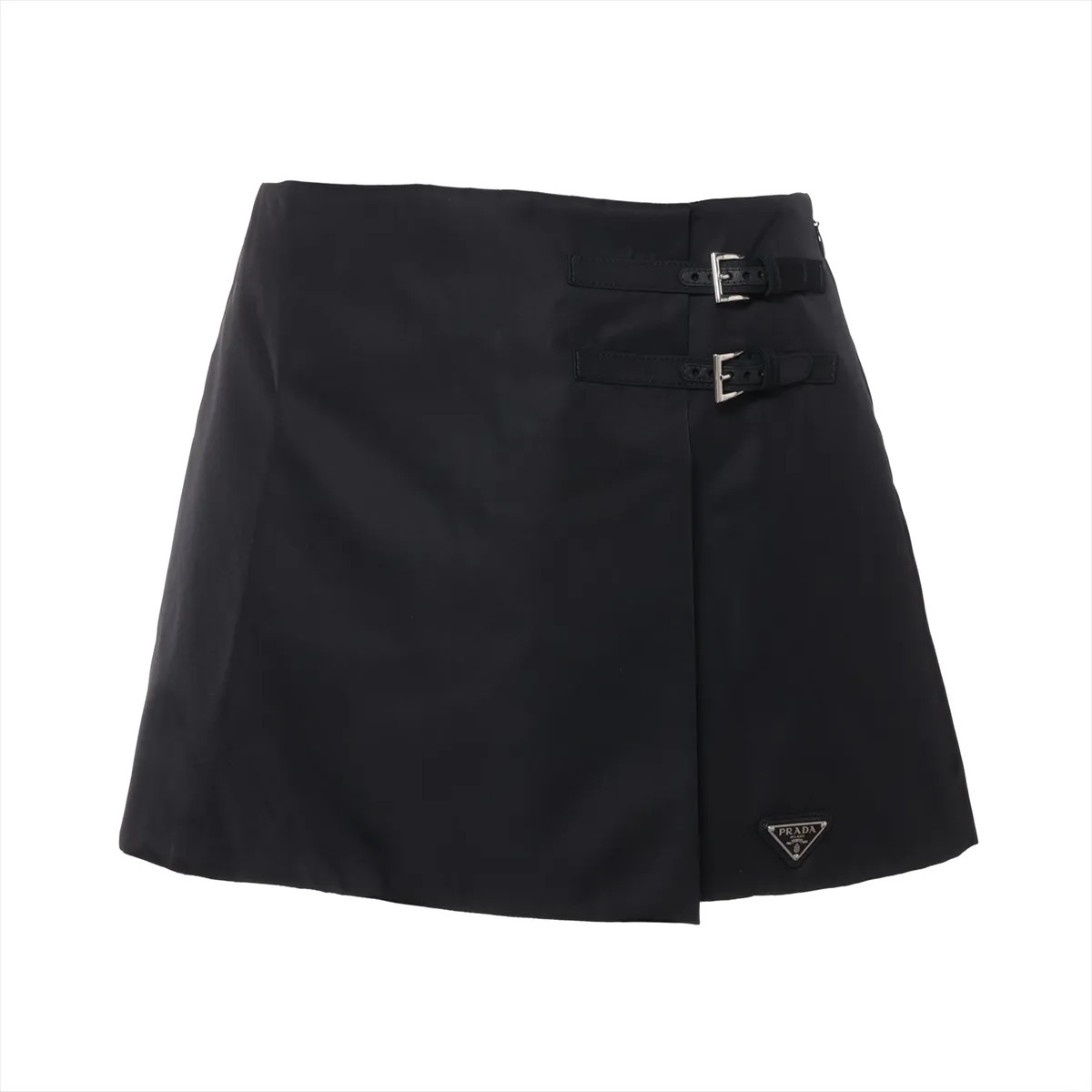スカート PRADA BLACK RE-NYLON SKIRT Prada Re Nylon Re Nylon 24 years Nylon Skirt 36 Ladies