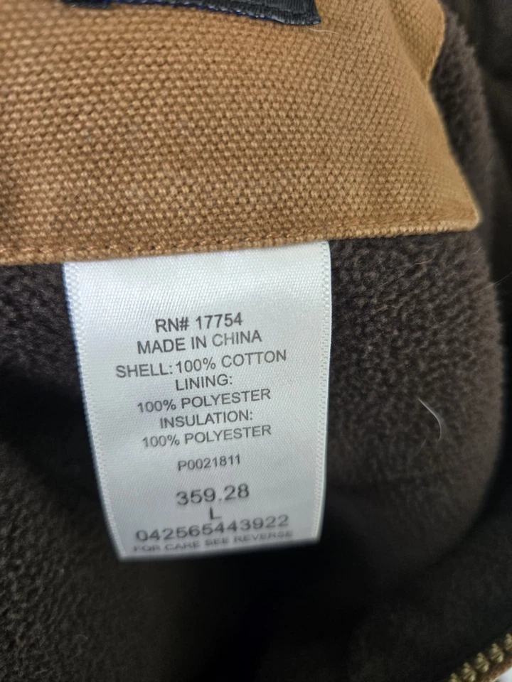 Chaqueta aislante forrada de lana marrón Polar King By Key para niños talla L Foto 4 de 4