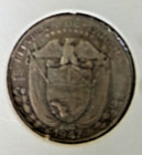 Foreign Coin       PANAMA 1947 1/4 Balboa  .900 SILVER  Circulated — photo 2