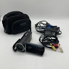 Near Mint  Sony HDR-CX110 HD Handycam Camcorder W/Charger WORKS TESTED Black
