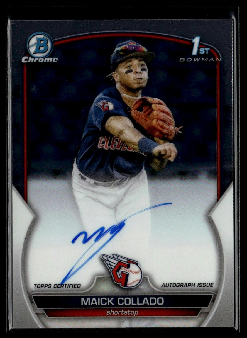 2023 Bowman Chrome #CPA-MCO Maick Collado Prospect Autographs
