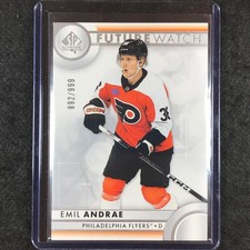 2023-24 SP Authentic NHL EMIL ANDRAE Future Watch Rookie Base 892/999