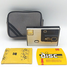 Kodak Disc 4000 Disc Film Camera Bundle with Case  Film, Motor Works, No Flash