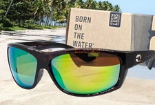 COSTA DEL MAR tortoise/green mirror SALTBREAK polarized 580P sunglasses NEW!