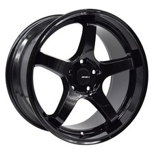 Avid.1 Av-28 Wheels 18x9.5 35 5x114.3 73.1 Black Rims Set Of 4